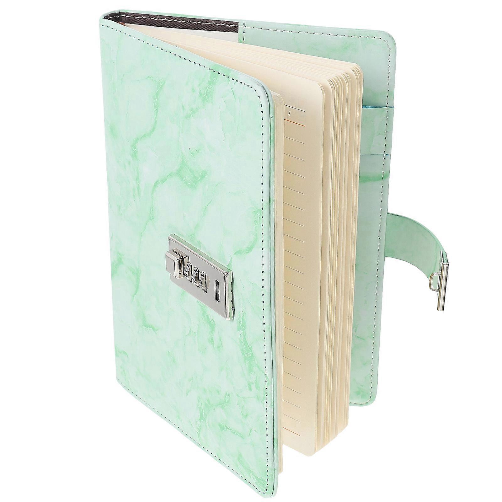 Delicate Lock Diary Book Green with Lock Function for Daily Use