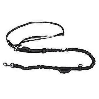 Pet Leash Reflective Retractable Portable Adjustable Dog Traction Rope compatible with Pets Dogs Black