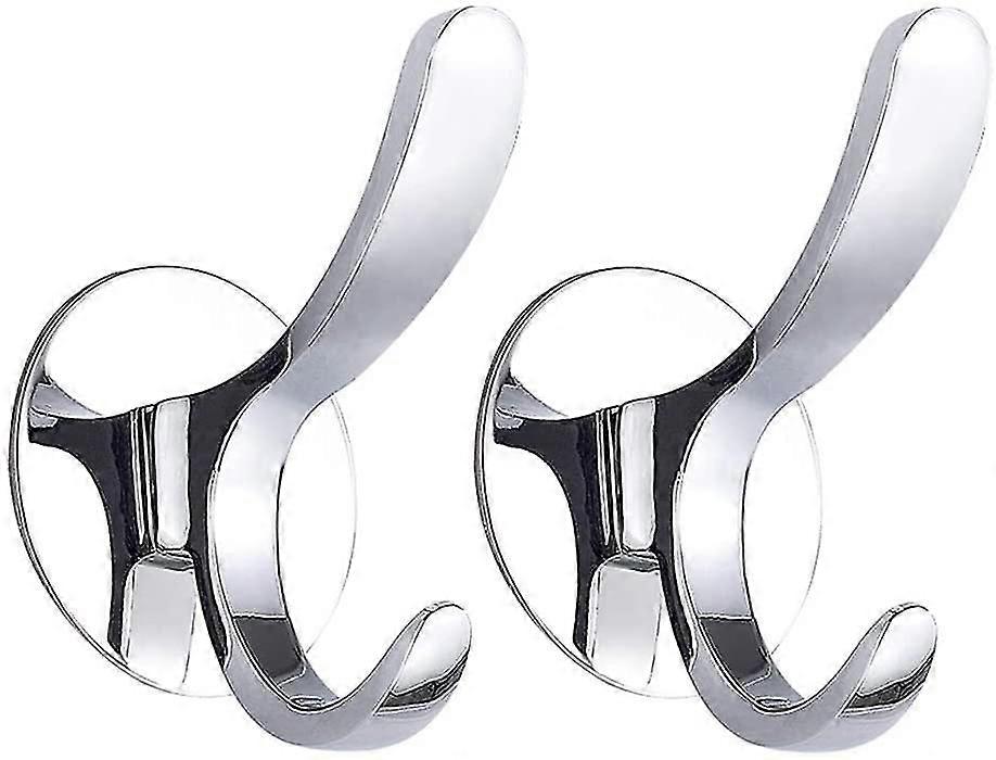 2 Pieces Adhesive Hook Coat Hook Installation Without Damaging The Wall