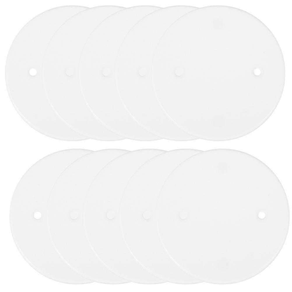White Octagonal Ceiling Outlet Cover Plates, 60Pcs