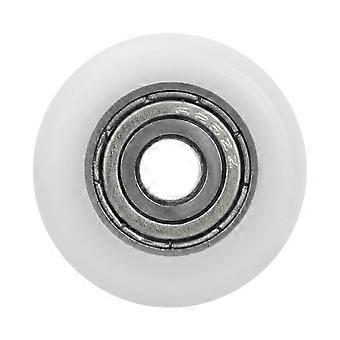 10pcs Nylon Kunststoff Riemenscheibe Rolle Eingebettete tiefe Nut Kugellager 5 * 23 * 7mm