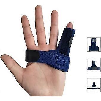 Avtryckarfingerskena, justerbart fingerstöd. Extra fästtejp för att lindra låsning, knäppning, böjning, stelhet och senlossning av fingrarna.