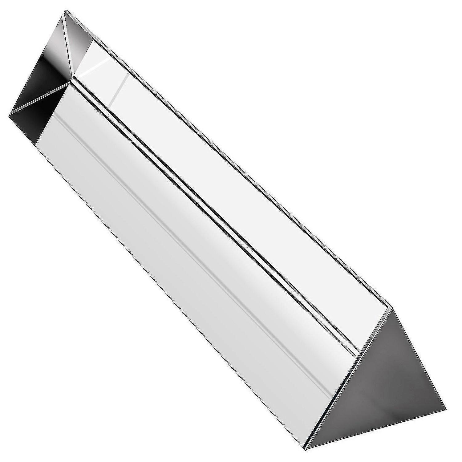 Prisma triangular de vidro óptico de cristal de 6 polegadas para ensinar espectro de luz P