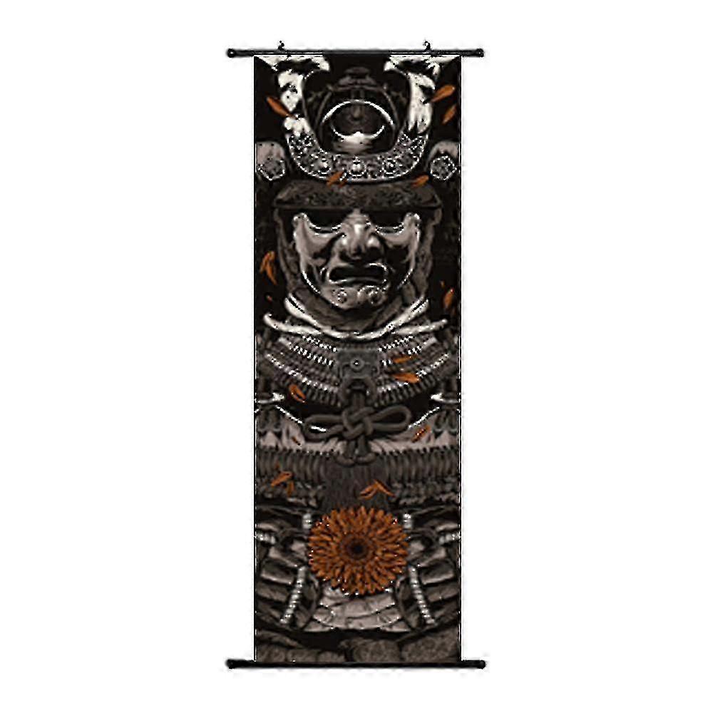Japanese Samurai Ukiyo-e Scroll Poster
