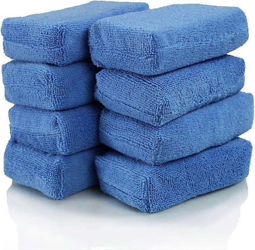 Premium Microfiber Applicator, Blue (Pack of 8)