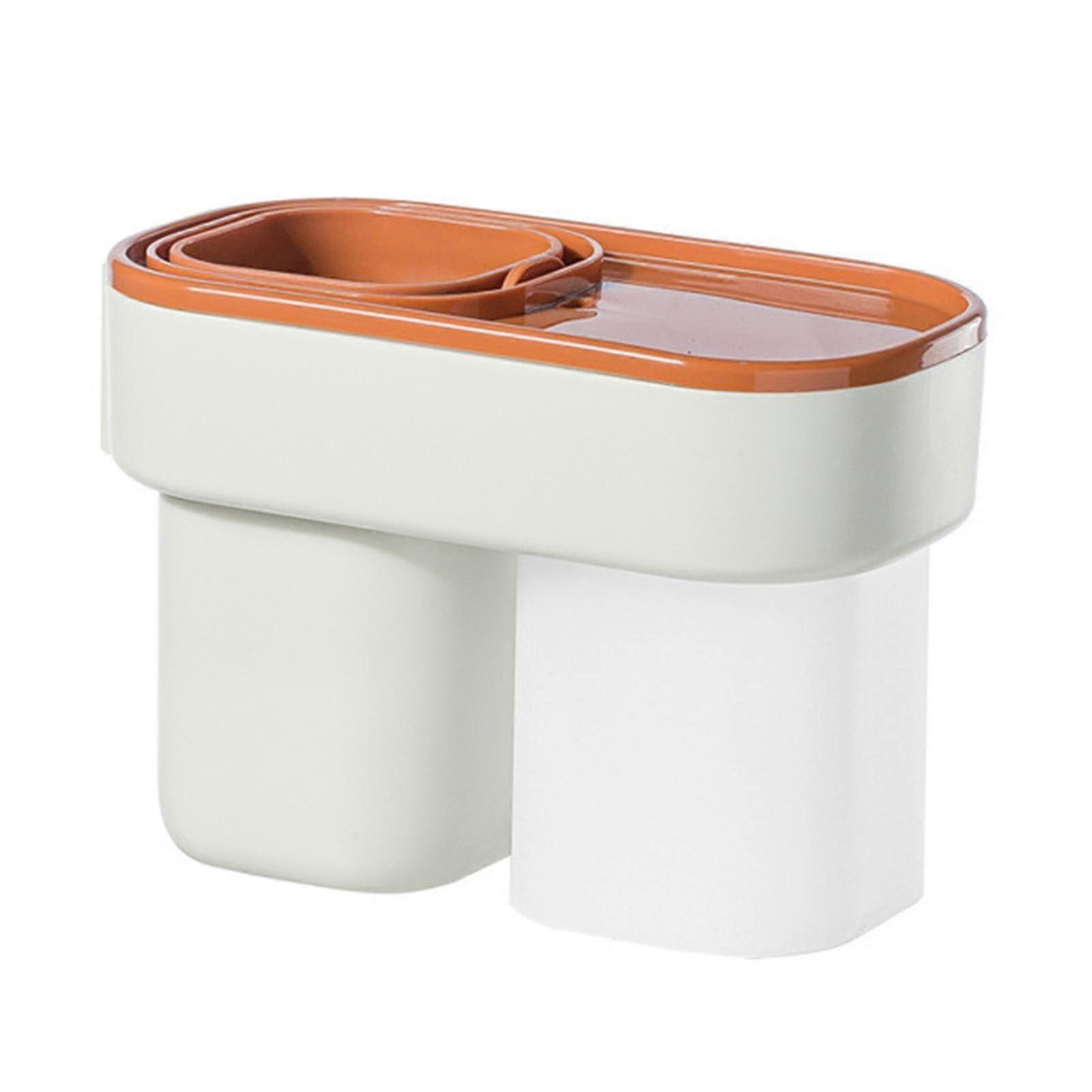 Toothbrush Holder Toothpaste Storage Rack Dispenser Bathroom Organizer