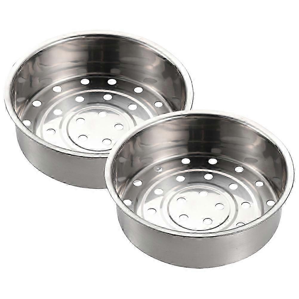 Steamer Basket Stainless Steel for Dumpling Steaming 2Pcs Replacement Insert
