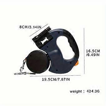 360 Rotatable 2 in 1 Retractable Pet Leash, Anti-Tangle Dog Walking Leash for Small Medium Dogs