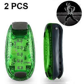 Feu de sécurité USB en 2 parties - compatible avec les vélos pour le jogging, feux de signalisation et éclairages de course nocturne.