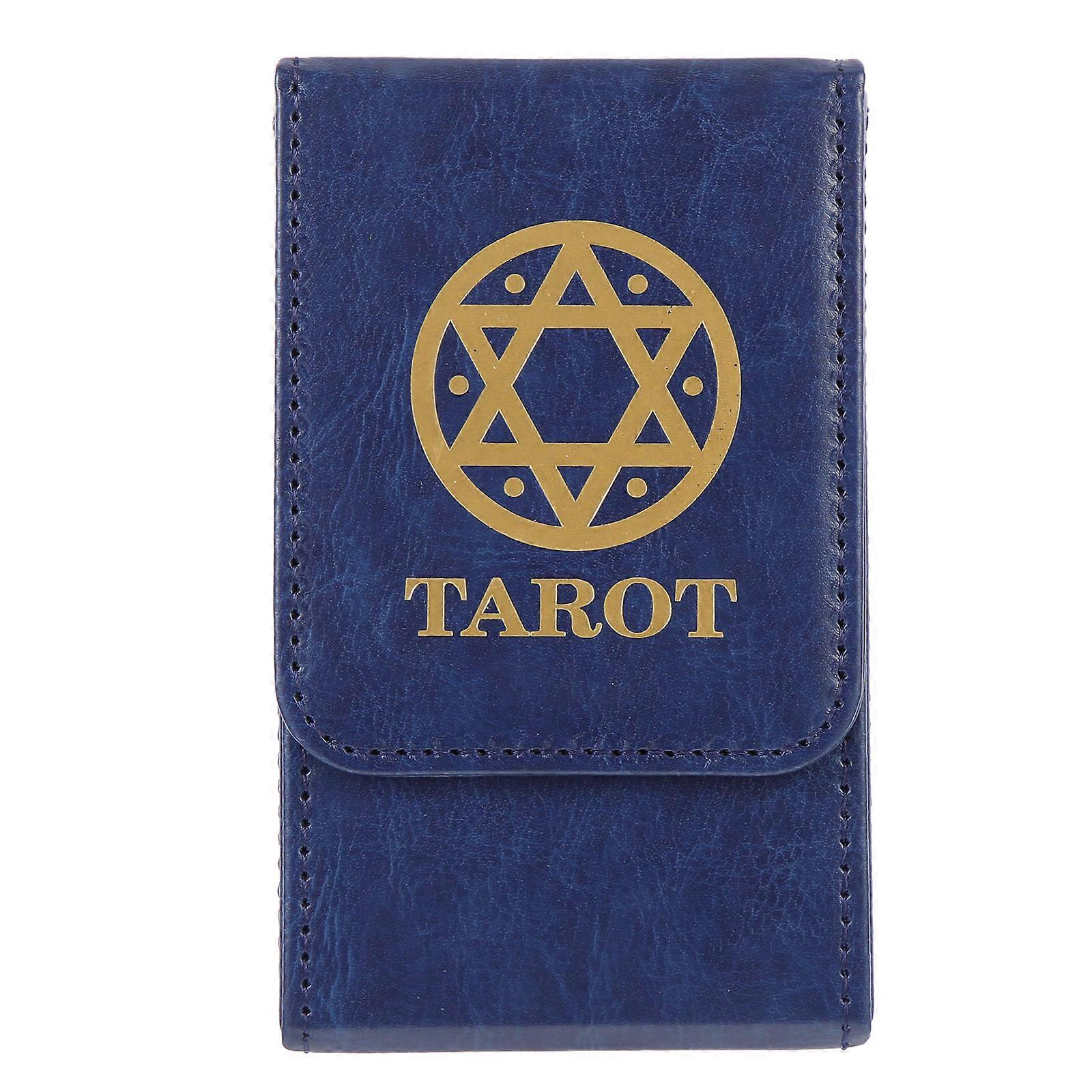 Tarot Cards Storage Case PU Tarot Cards Container Rectangular Storage Box