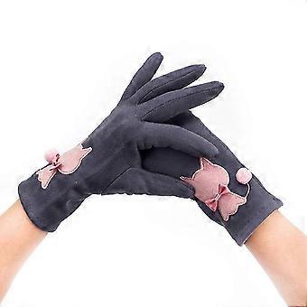1 Paar Damen-Thermohandschuhe, winddicht, mit Touchscreen, warm, Campinghandschuhe