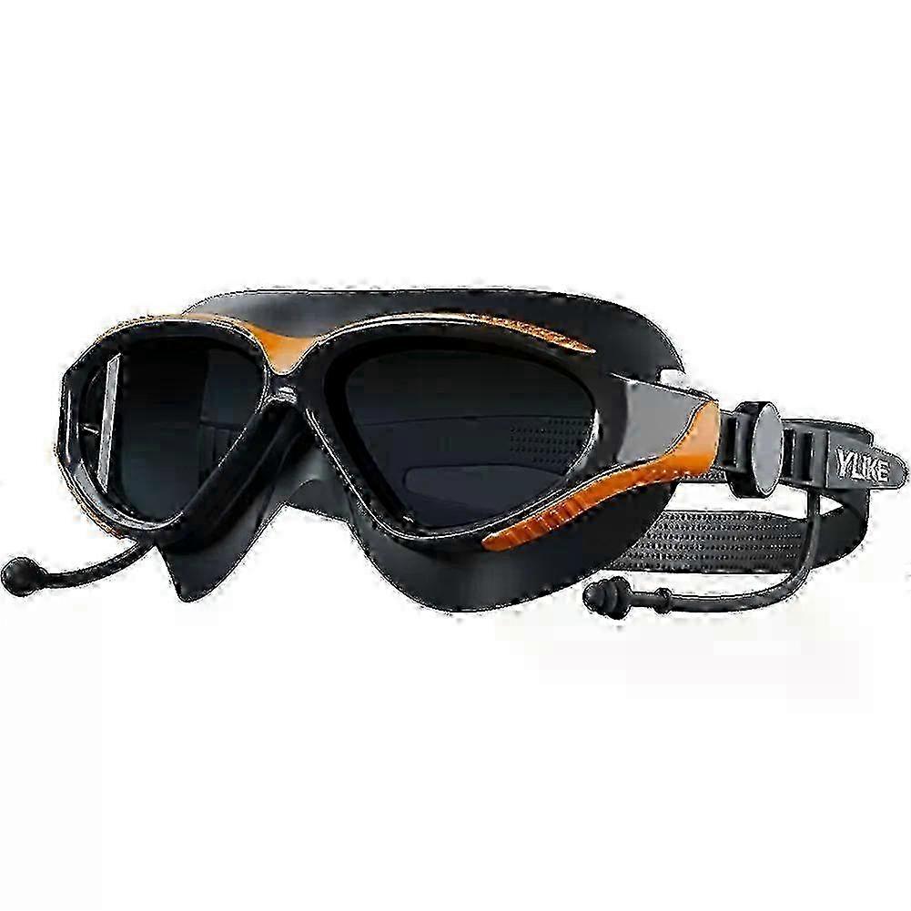 Lunettes de natation à monture large pour femmes et hommes - HD professionnelles, antibuée, réglables et offrant un large champ de vision pour la natation