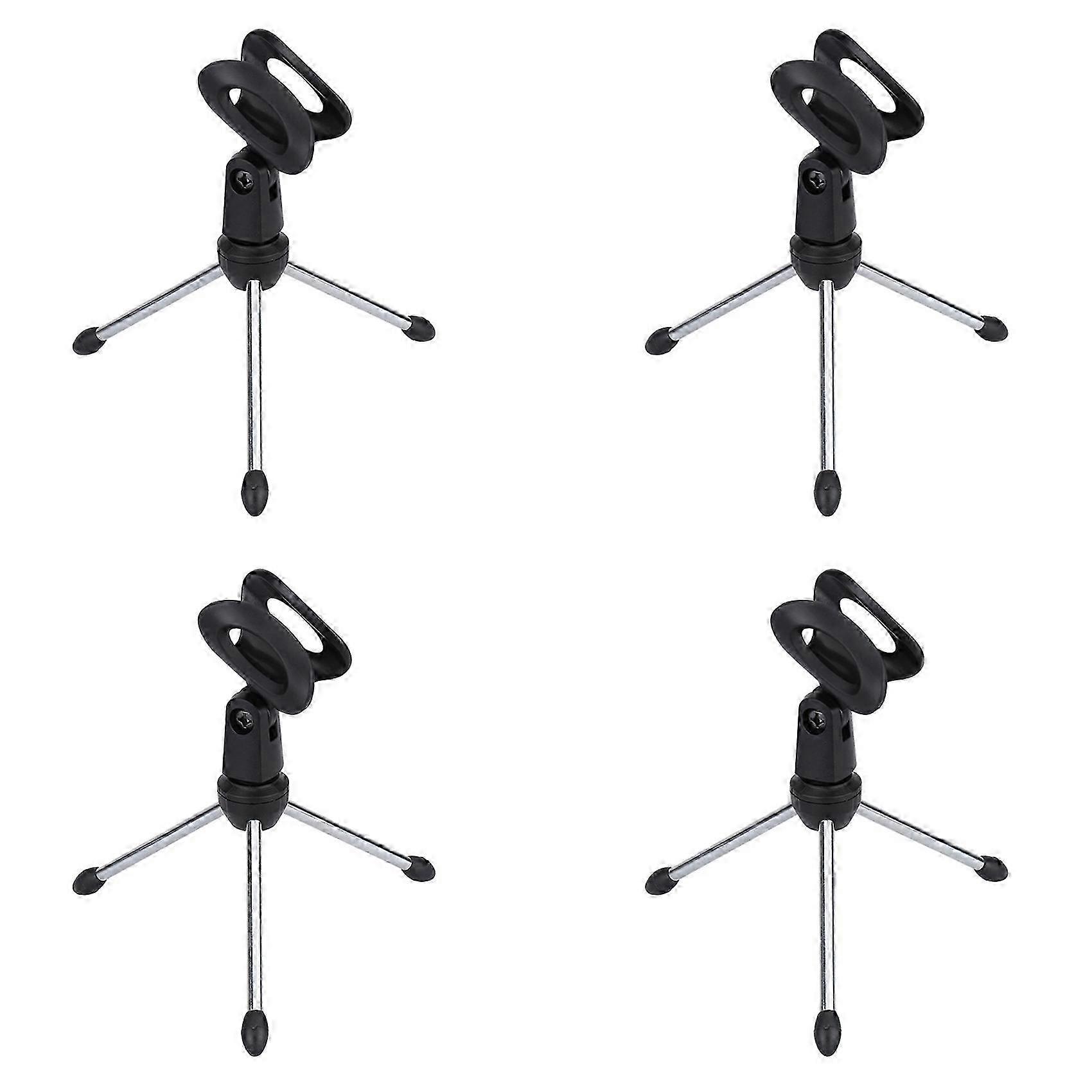 4X Detachable Foldable Portable Angle Adjustable Tripod Table Desktop Mic Miniphone Stand Holder Bracket
