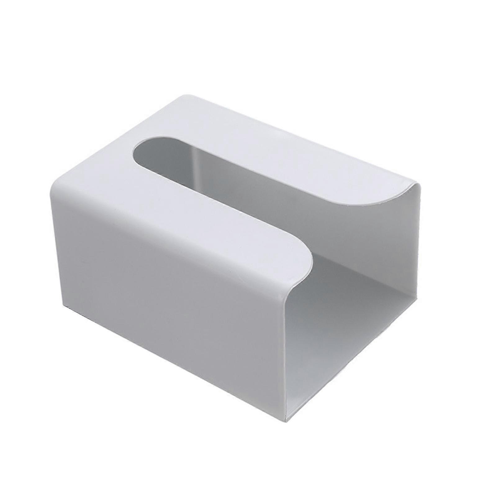 Wall Mount Simple Tissue Holder Punch-free Multifunctional Tissue Storage Box