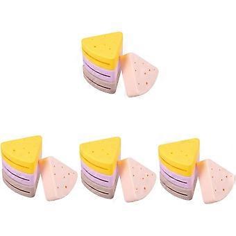 16 Triangular Powder Puffs with Silicone Makeup Stand