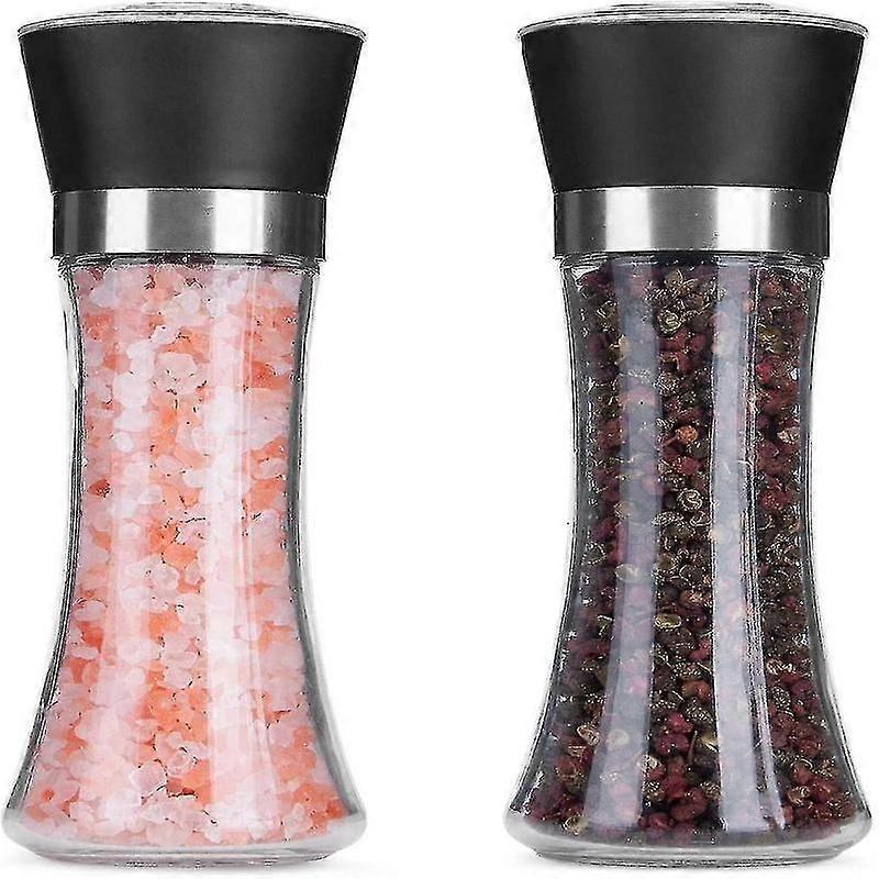 adjustable salt and pepper mill set for kitchen