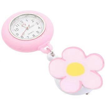 Relógio de bolso médico luminoso R8 para enfermeira, com clipe para pendurar.