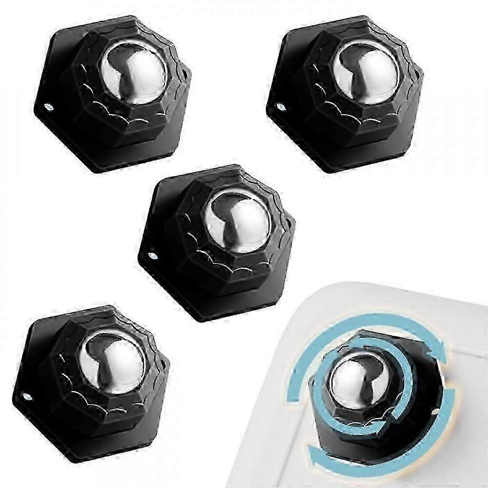 Quiet 360° Rotating Flat Castors