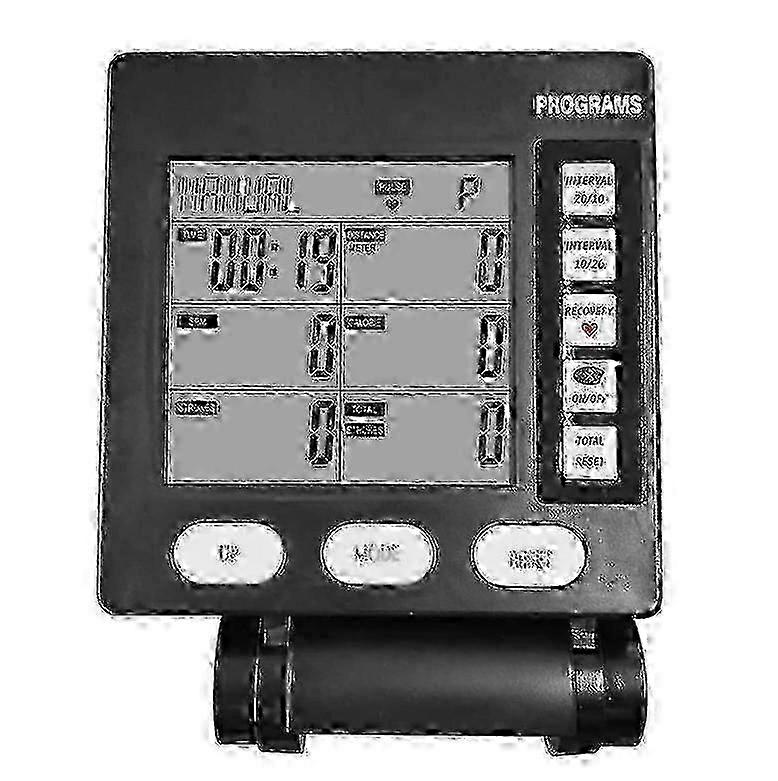 Wind Resistance Rowing Machine Skiing Machine Counter With Backlight Electronic Watch