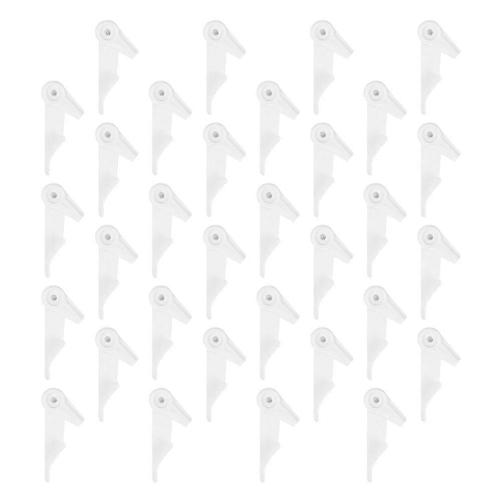 Absorbent Ceiling Light Buckles for Lighting Accessories 40Sets White Plastic