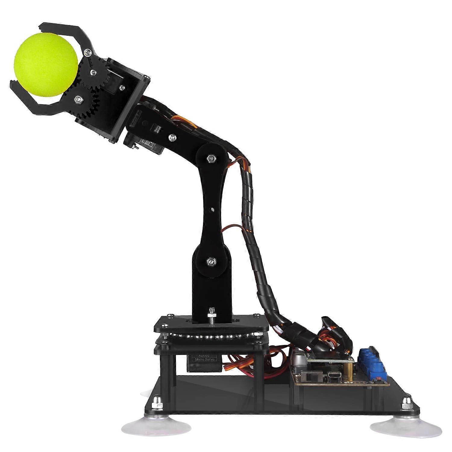 Robotic Arm Kit 5DOF with OLED Display, Arduino IDE Compatible STEM DIY Programmable