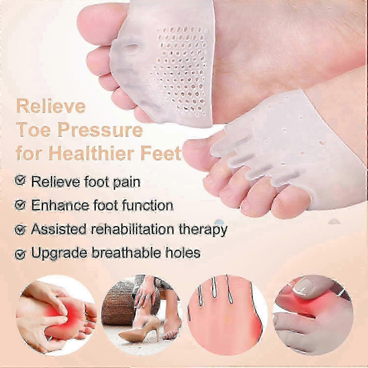 Gentle Silicone Toe Separator Corrector