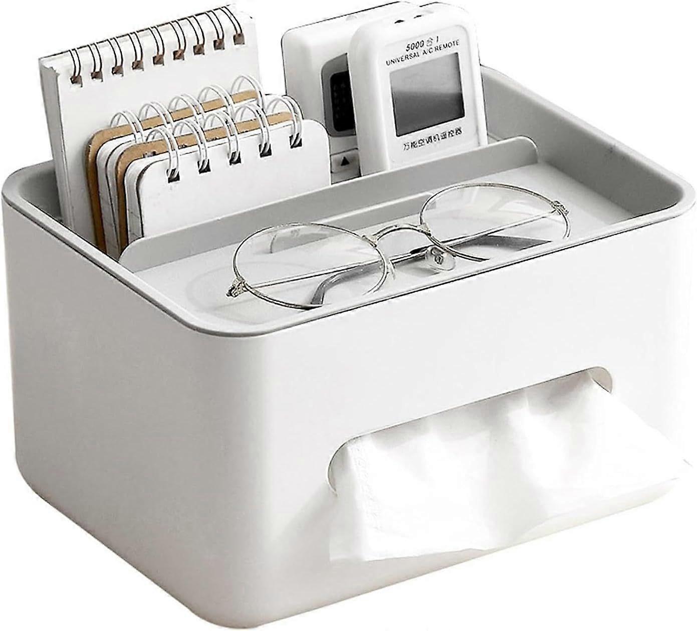 Office Tissue Box Holder - Rectangular Tissue Dispenser Holder with Side Opening | Tissue Box Holder