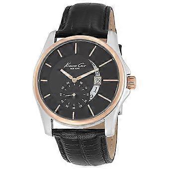 Kenneth Cole Mens Watch in Black and Rose Gold UK Stock