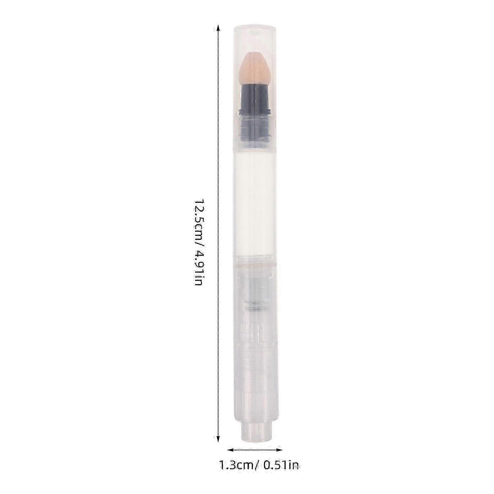 Transparent Refillable Lip Gloss Pen compatible with Makeup Application 2Pcs