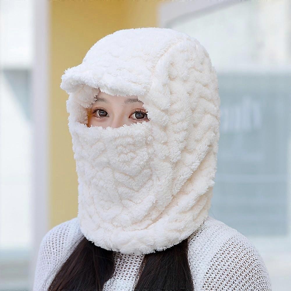 Versatile Adjustable Strap Warm Wrap Head Hat Polyester Solid Color Winter Pullover Cap All-match Soft Ski Windproof Cap Outdoor