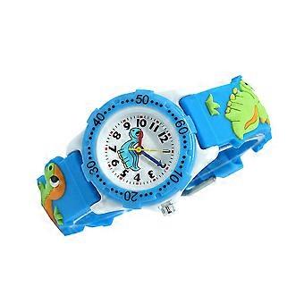 Kids Watch Cartoon Dinosaur Watch for Timekeeping 1 Piece Blue Quartz