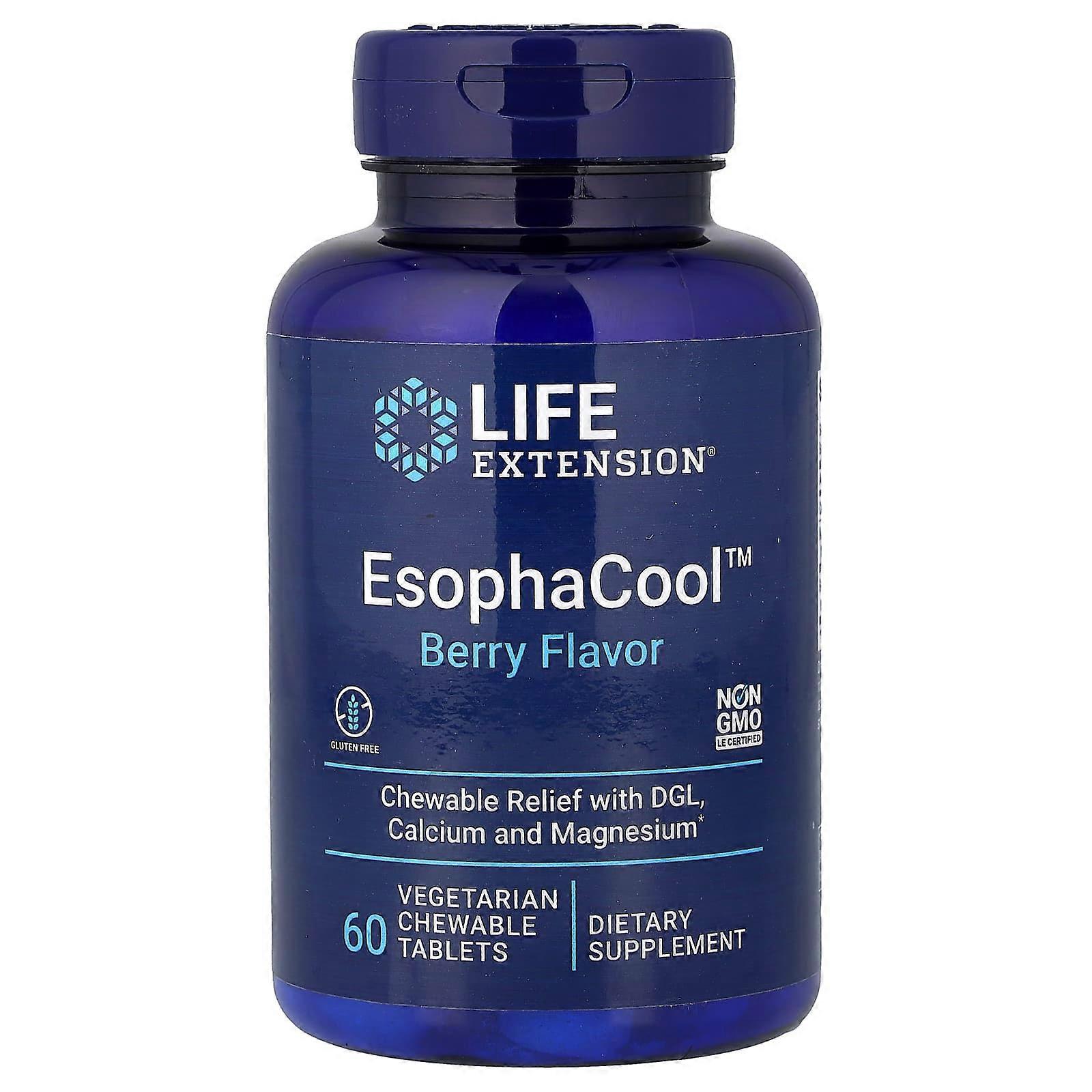 Life Extension, EsophaCool, 60 Chewable Tablets