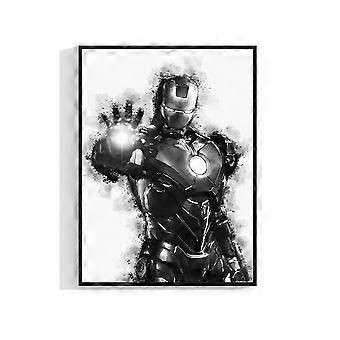 Black and White Superhero Iron Man Immersive Jigsaw Puzzles BD-2874
