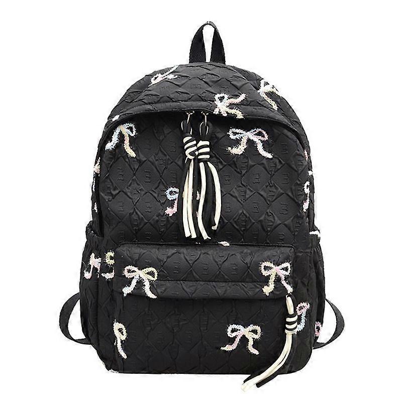 Nylon Bowknot Student Backpack