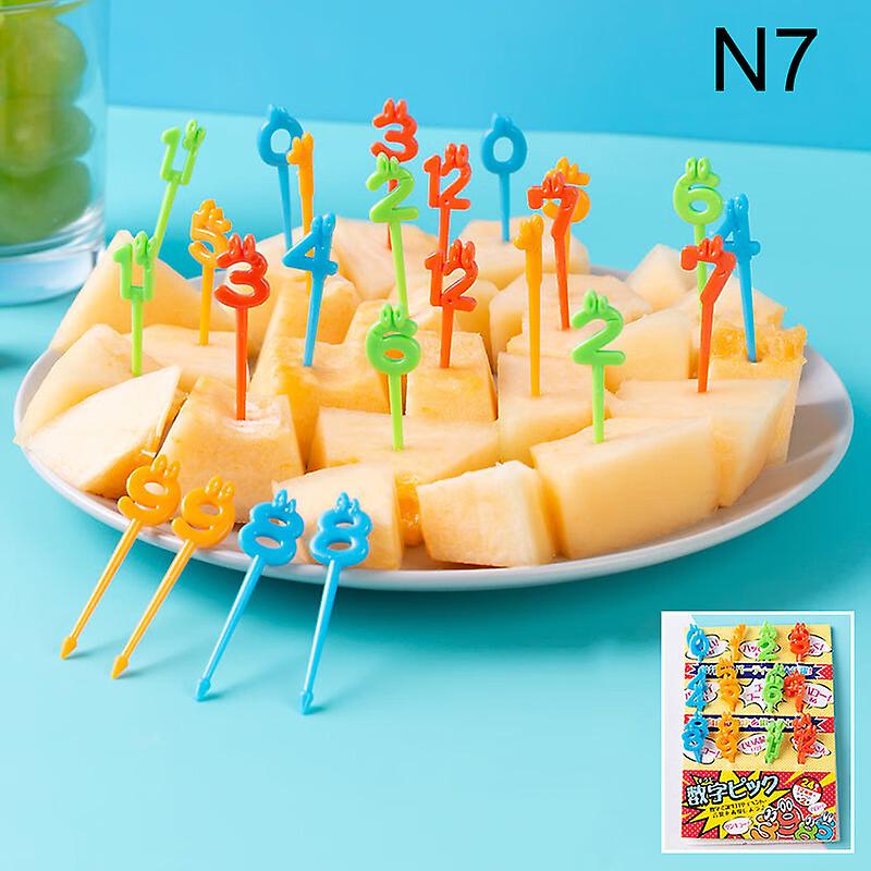 1 Set Bento Vegetable Crockery Cute Mini Toddler Children Fruit Forks Toothpicks