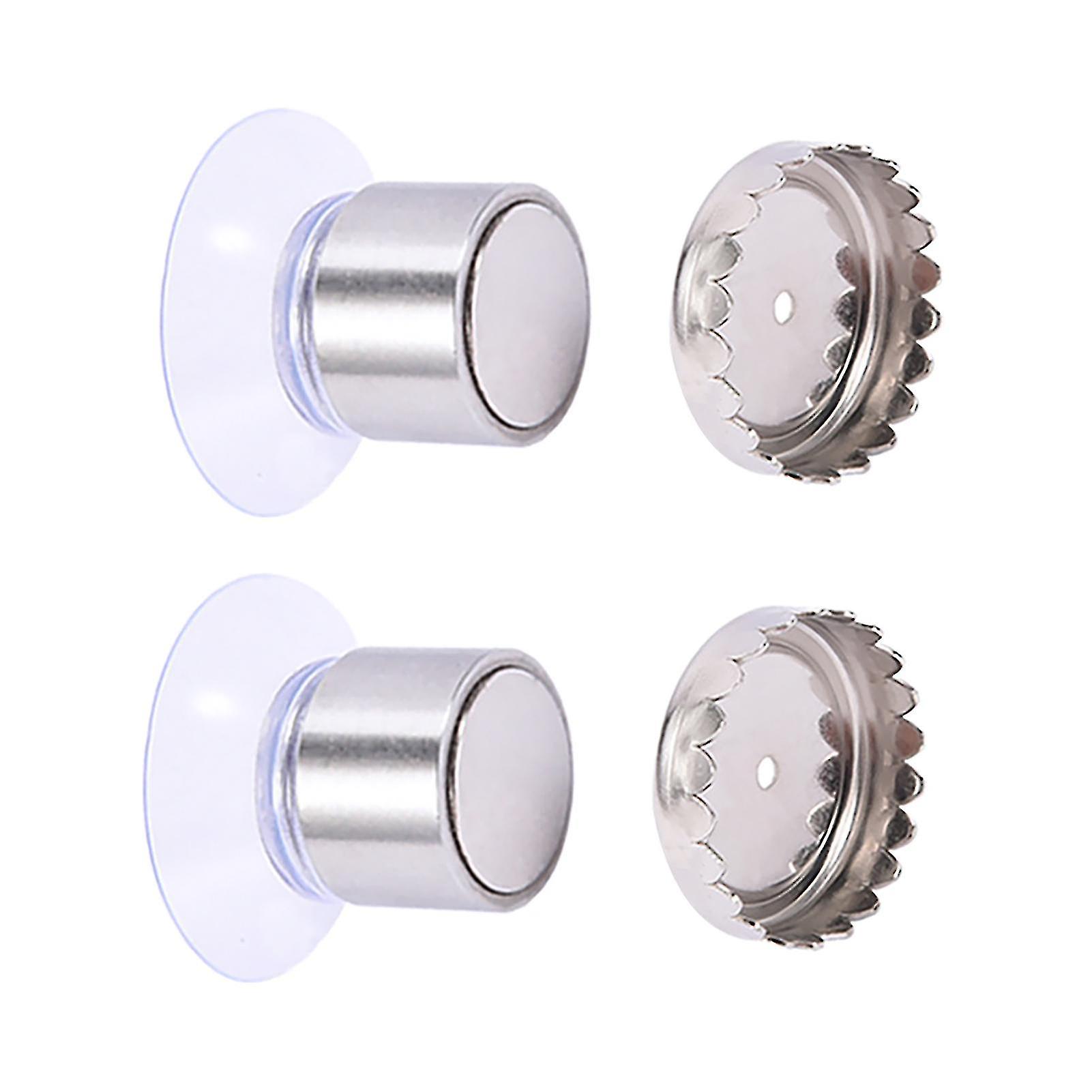 2pcs Wall Mounted Magnetic Soap Holder Durable Suction Cup