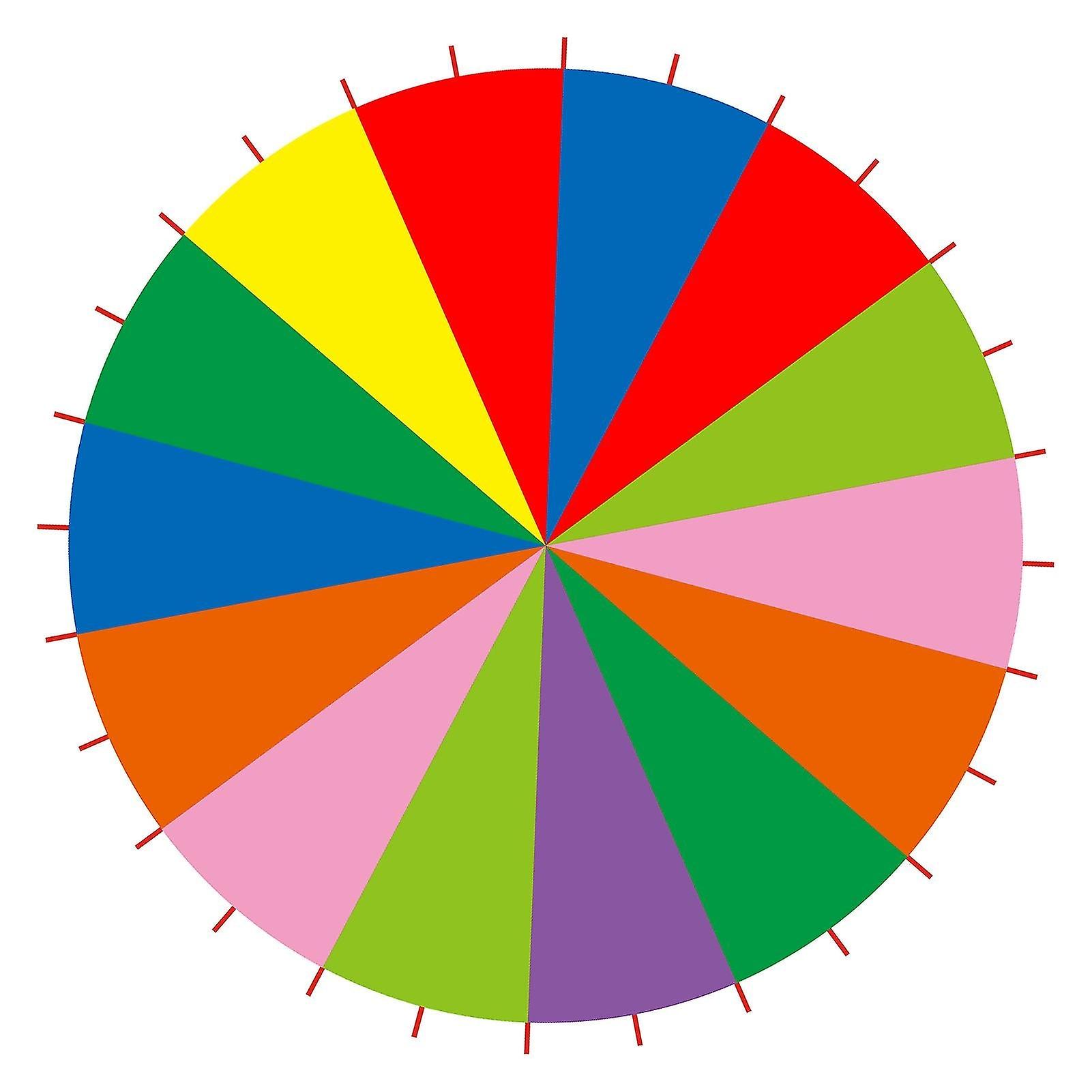Kids Play Multi Color Rainbow Parachute Children Outdoor Game Exercise Development (6m)