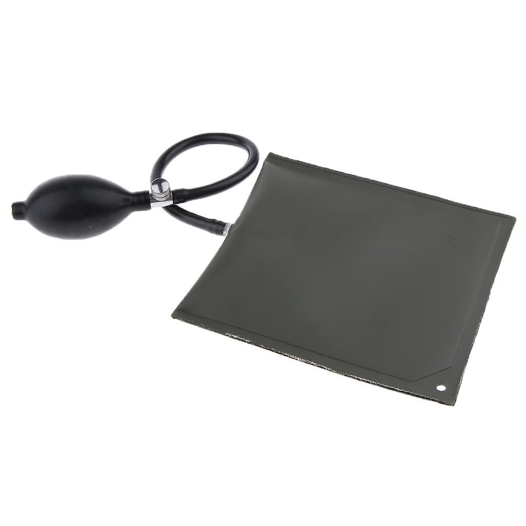 مضخة الهواء إسفين نفخ التسوية محاذاة حقيبة شيم أداة 15x15cm الأخضر