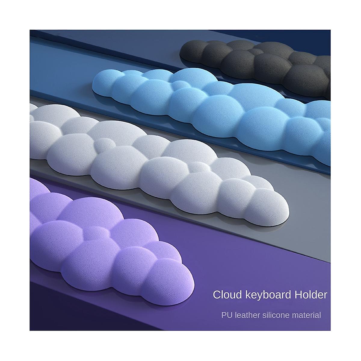 Cloud Keyboard Wrist Rest Soft Leather Memory Foam Wrist Support Cushion for Easy Typing Pain Relie