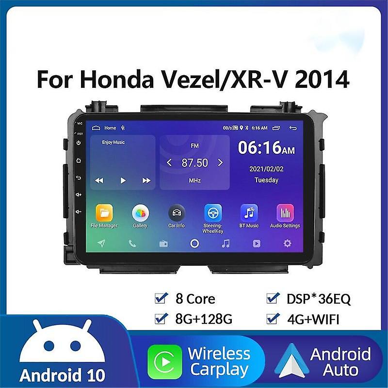 2din Android Car Radio For Honda Vezel XR-V 2014 Multimedia Player GPS Navigation Carplay Autoradio