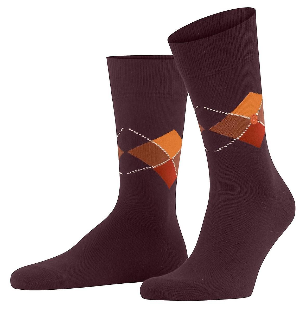 Burlington Multi King Socks - Claret Red