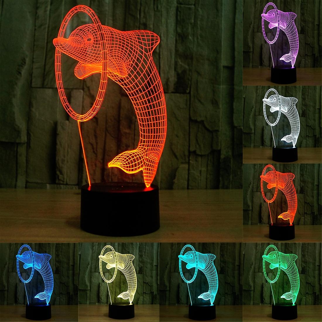 7 Color 3D Acrylic LED Desk Lamp