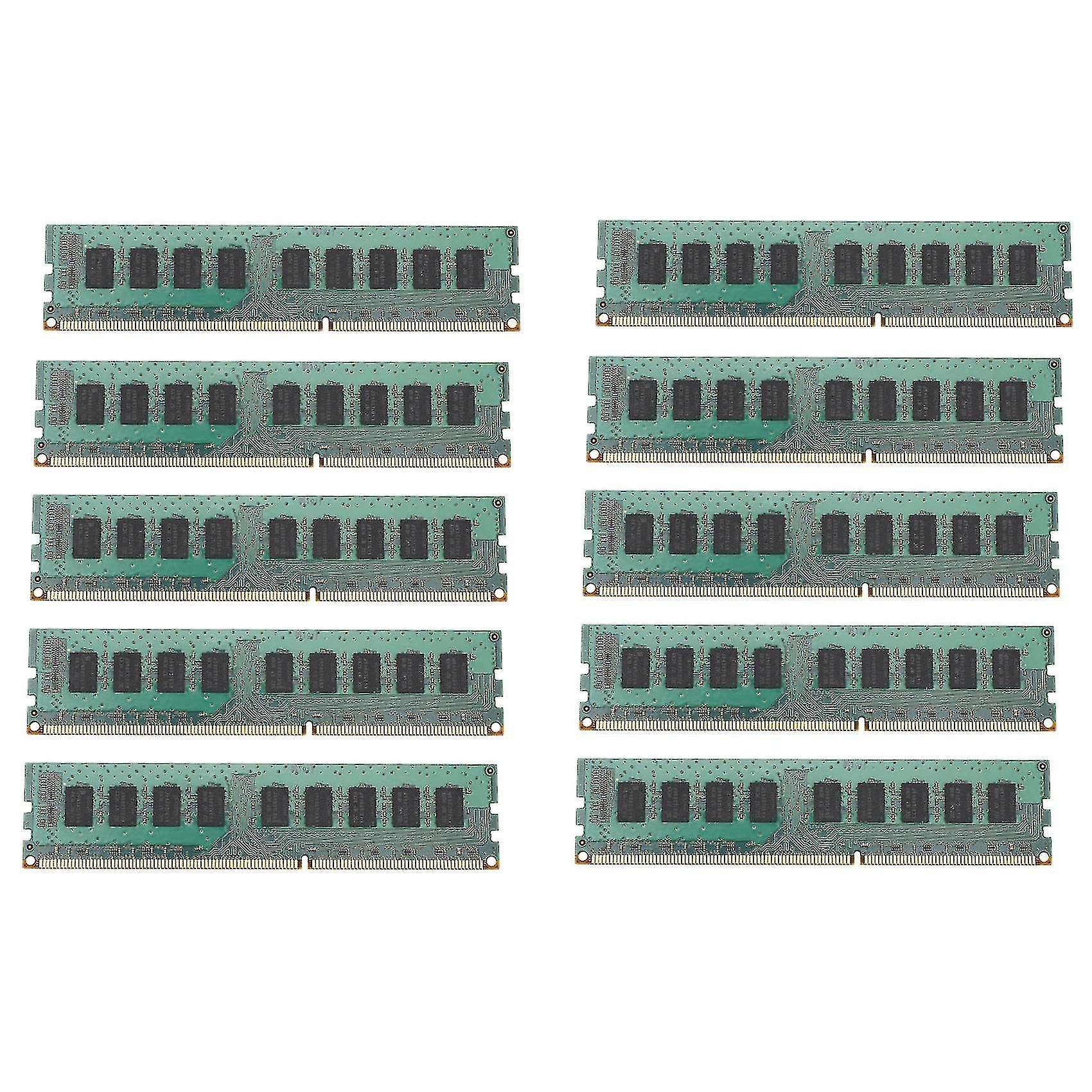 10x 2gb 2rx8 Pc3-10600e 1.5v Ddr3 1333mhz Ecc Memory Ram Unbuffered For Server Workstation(2g)