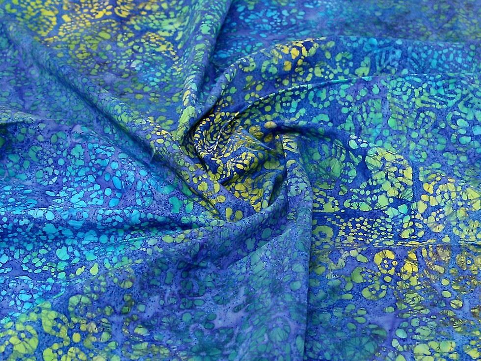 John Louden Cotton Batik Fabric Blue - per metre