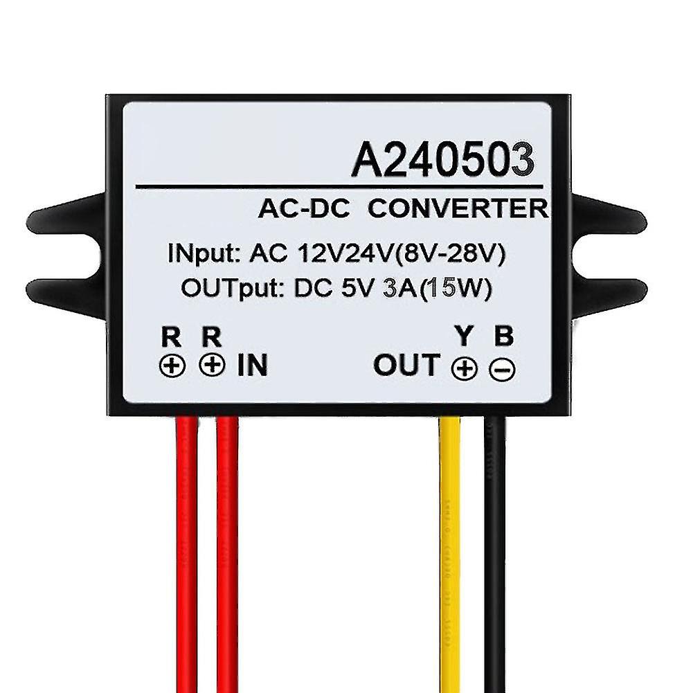 Ac 12v 24v To Dc 5v Power Supply Converter 1a-5a Step-down Module Regulator