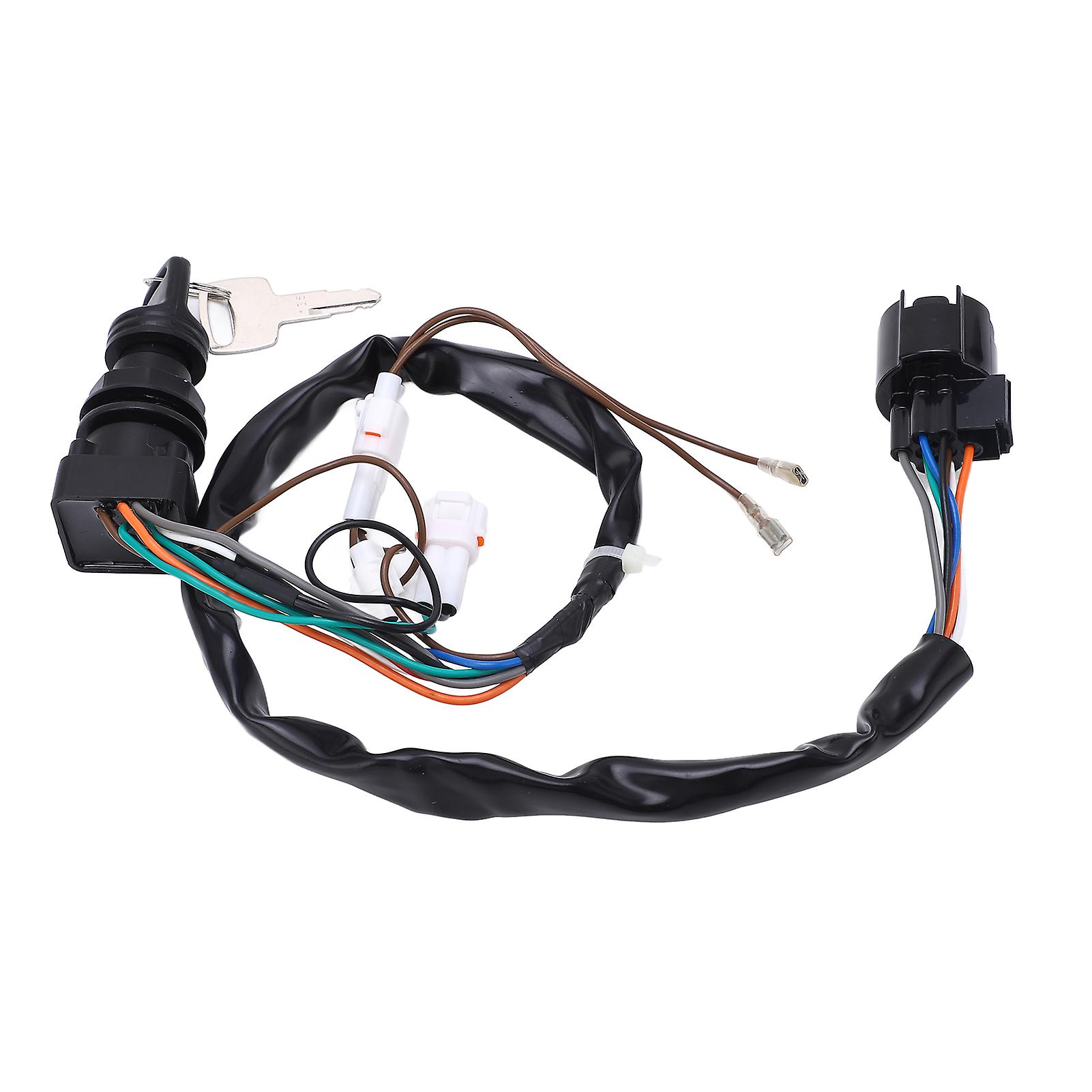 Ignition Key Switch Assembly with 2 Keys Excellent Electrical Conductivity 37110 93J00 Replacement for Suzuki Outboard