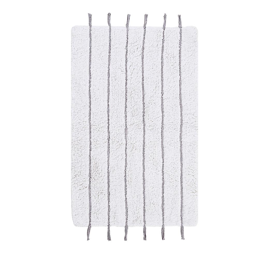 Stripe Tassel Cotton Tufted Rug