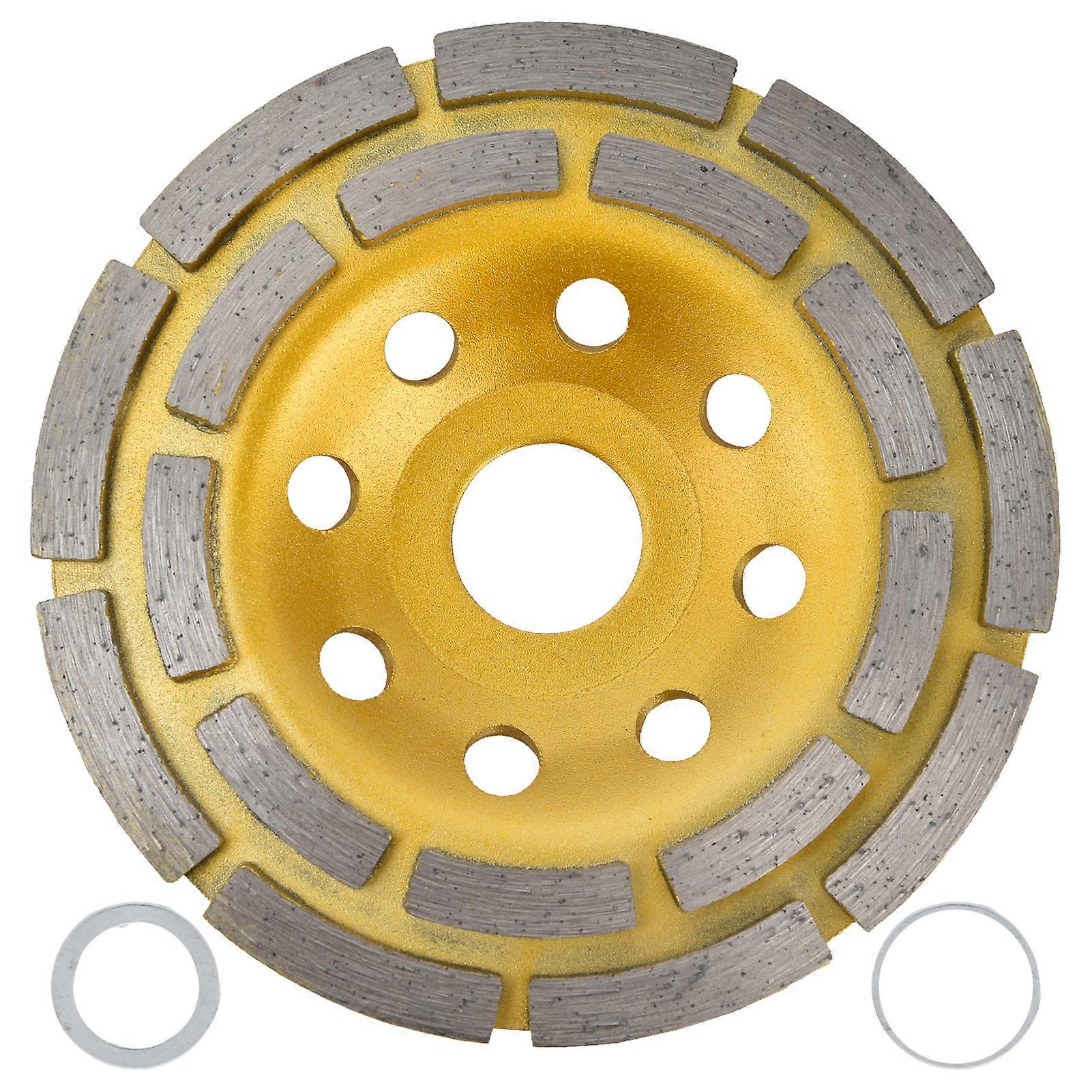 Double Row Diamond Grinding Wheel for Concrete, Granite, Stone, Marble, 115mm