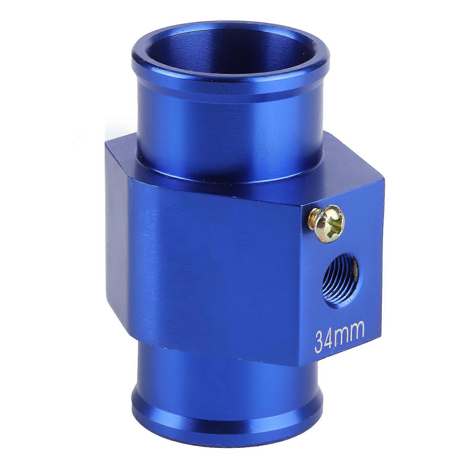 Temp Sensor Adapter Kit Joint Clamps Aluminium Alloy Parts Accessory for Water Temperature Gauge Blue34mm