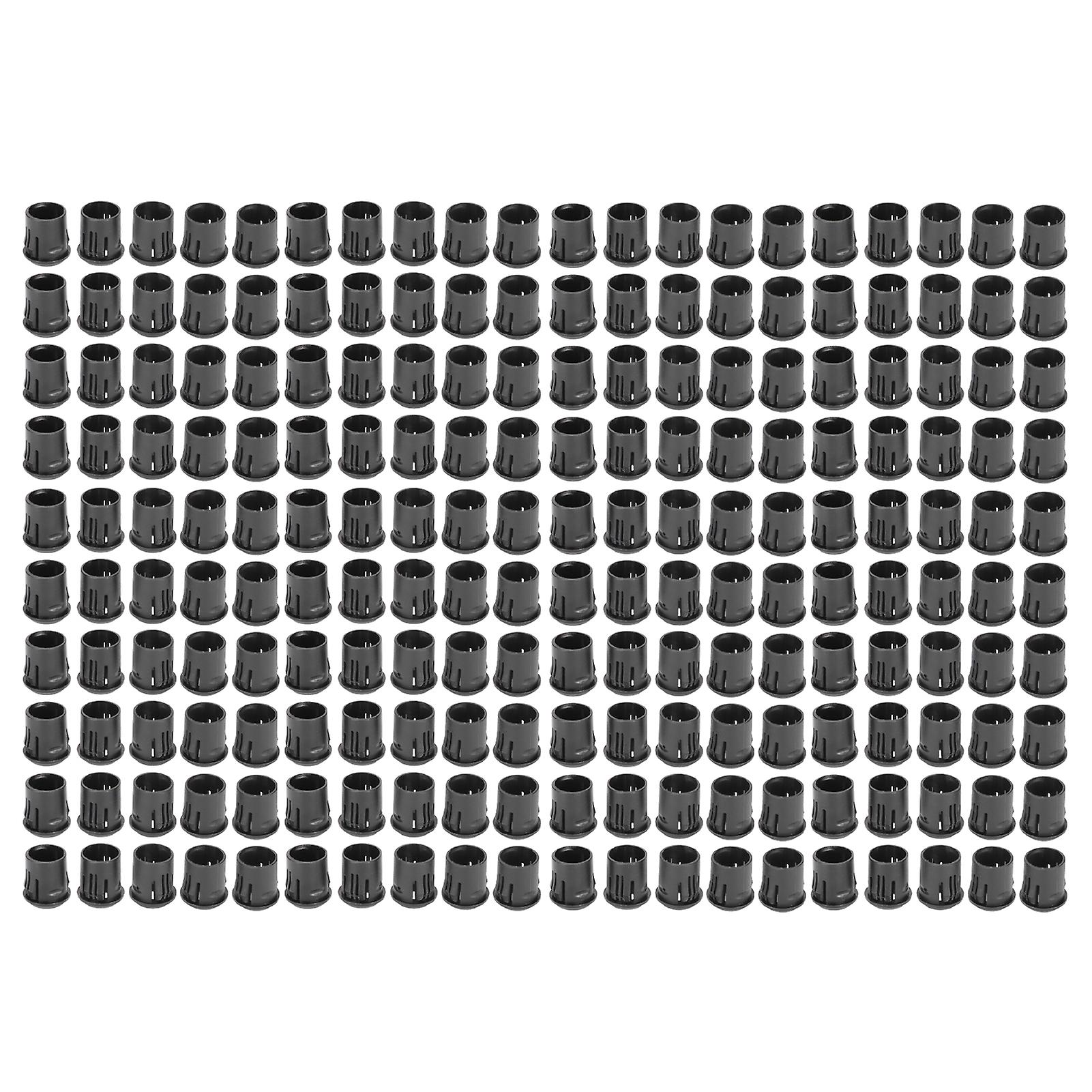 200PCS 8mm LED Lamp Holders Plastic Light Bulb Socket Clip Indicator Mount Holder Black